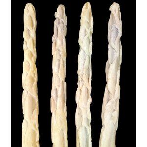 Set Of 4 Vintage Ugly Surprise Taper Drip Candles 12 Inches Mystery Odd Color